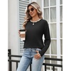 Zeagoo Sweaters for Women 2026 Fall Outfits Long Sleeve Winter Clothes(Black)