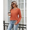 Zeagoo Sweaters for Women 2026 Fall Outfits Long Sleeve Winter Clothes(Caramel)