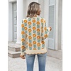 Zeagoo Sweaters for Women 2026 Fall Outfits Long Sleeve Winter Clothes(Flower Apricot)