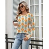 Zeagoo Sweaters for Women 2026 Fall Outfits Long Sleeve Winter Clothes(Flower Apricot)