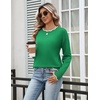 Zeagoo Sweaters for Women 2026 Fall Outfits Long Sleeve Winter Clothes(Green)