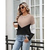 Zeagoo Sweaters for Women 2026 Fall Outfits Long Sleeve Winter Clothes(Khaki & Black)