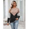 Zeagoo Sweaters for Women 2026 Fall Outfits Long Sleeve Winter Clothes(Khaki & Black)