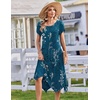 Zeagoo Womens Casual Dress for Summer Loose Hankerchief Flare Midi Sundress(Sf365)