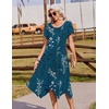 Zeagoo Womens Casual Dress for Summer Loose Hankerchief Flare Midi Sundress(Sf365)