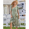 Zeagoo Womens Casual Dress for Summer Loose Hankerchief Flare Midi Sundress(Wf171)