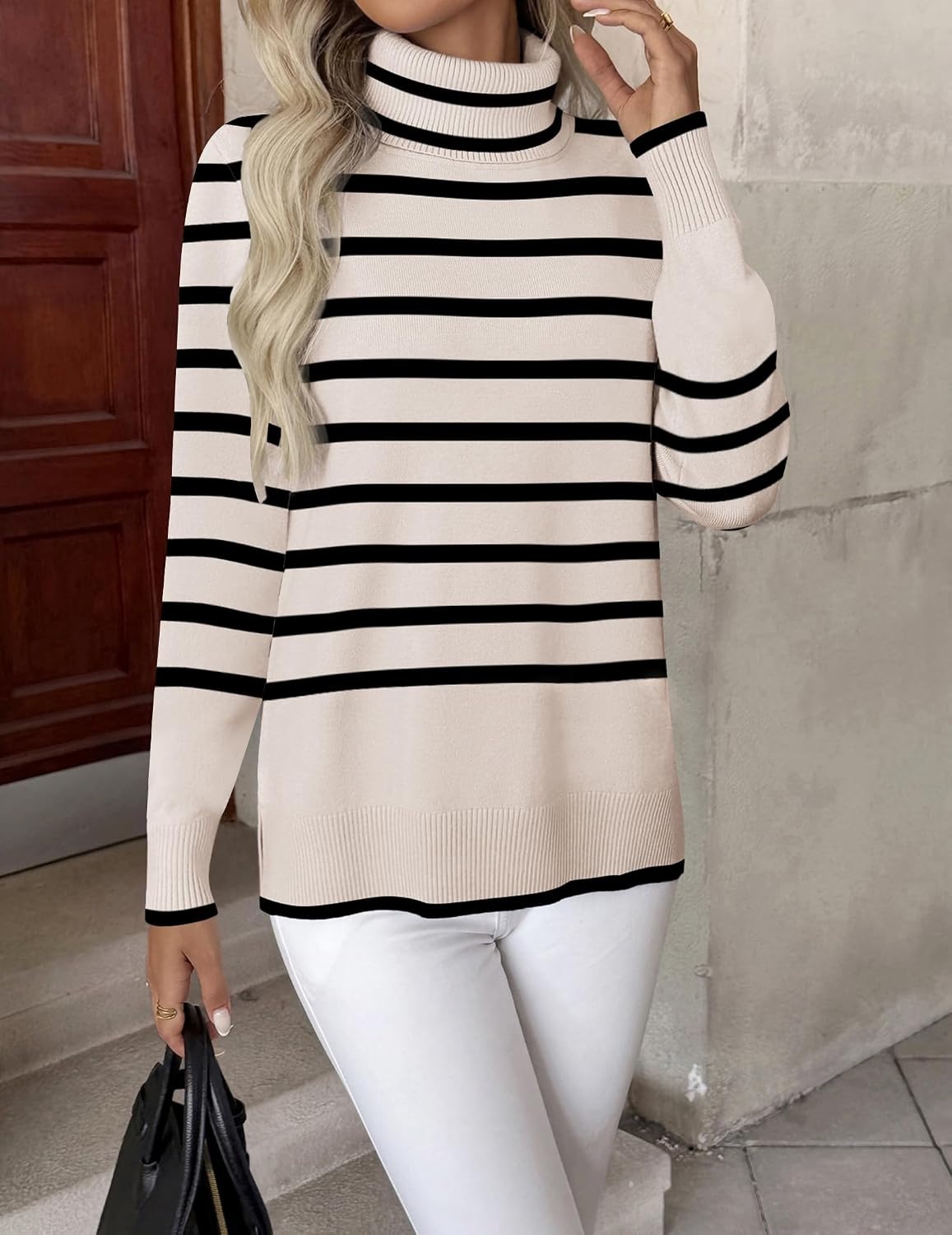 image:imageZeagoo Womens Turtleneck Sweater Long Sleeve Casual Knit Pullover Top 2026Lpat2