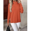Zeagoo Women’s Turtleneck Sweater Long Sleeve Casual Knit Pullover Top 2026(A-orange)