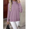 Zeagoo Women’s Turtleneck Sweater Long Sleeve Casual Knit Pullover Top 2026(K-purple)