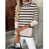 Zeagoo Women’s Turtleneck Sweater Long Sleeve Casual Knit Pullover Top 2026(L-pat2)