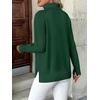 Zeagoo Women’s Turtleneck Sweater Long Sleeve Casual Knit Pullover Top 2026(P-green)