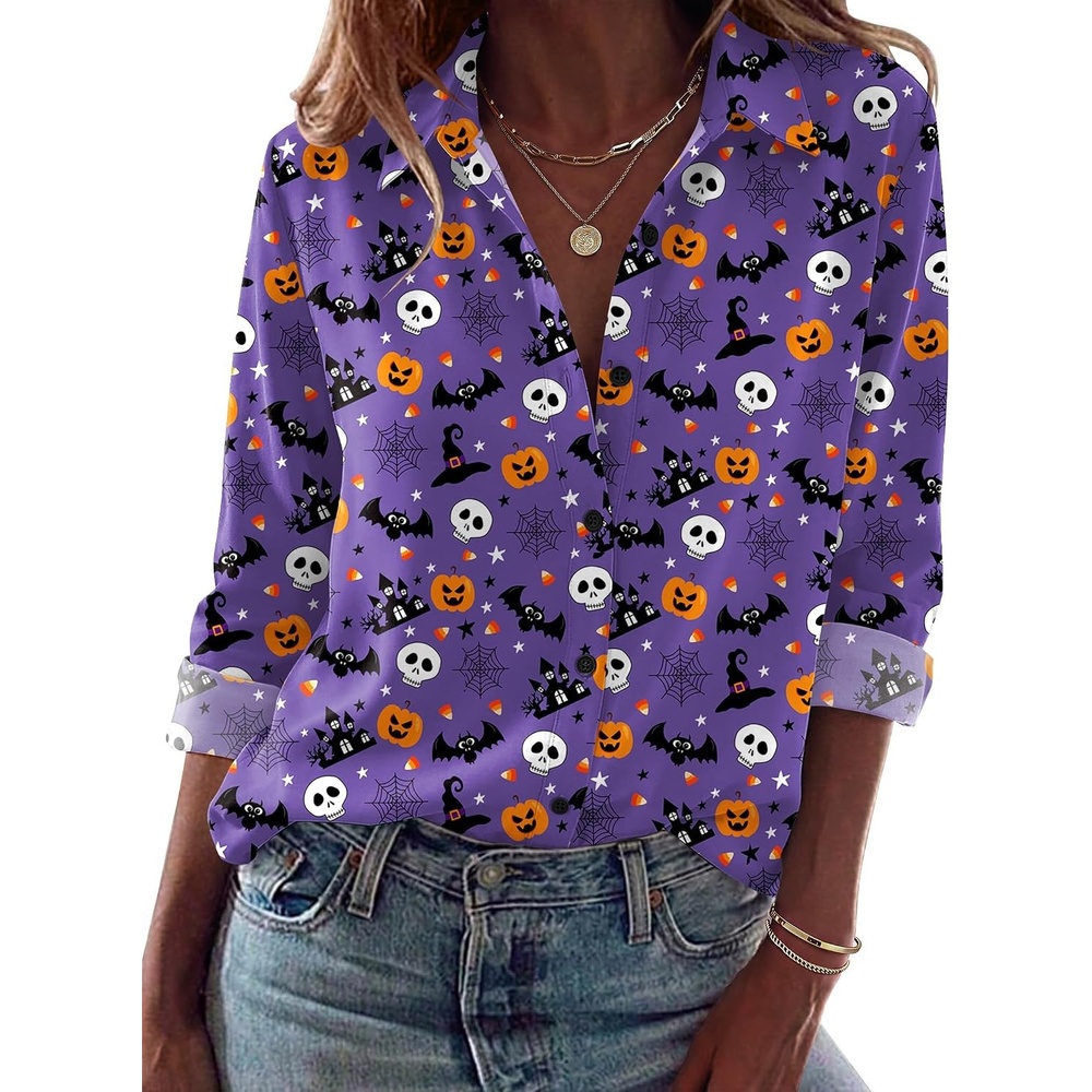 image:imageZeagoo Blouses for Women Dressy Casual Long Sleeve Button Down Shirts TopsWs57