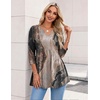 Zeagoo 3/4 Length Sleeve Womens Tops 2026 Blouses for Women Dressy Casual Fashion Clothing V Neck T-Shirts Summer Outfits(Cx278)