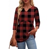 Zeagoo 3/4 Length Sleeve Womens Tops 2026 Blouses for Women Dressy Casual Fashion Clothing V Neck T-Shirts Summer Outfits(Gz188)
