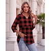 Zeagoo 3/4 Length Sleeve Womens Tops 2026 Blouses for Women Dressy Casual Fashion Clothing V Neck T-Shirts Summer Outfits(Gz188)