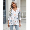 Zeagoo 3/4 Length Sleeve Womens Tops Casual V Neck Shirts Soft Basic Tees(Bf290)