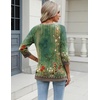 Zeagoo 3/4 Length Sleeve Womens Tops Casual V Neck Shirts Soft Basic Tees(Mz839)