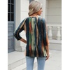 Zeagoo 3/4 Length Sleeve Womens Tops Casual V Neck Shirts Soft Basic Tees(Stripes)