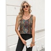 Zeagoo Silk Satin Tank Tops for Women Scoop Neck Sleeveless Camisole Tops(Mz721)