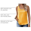 Zeagoo Silk Satin Tank Tops for Women Scoop Neck Sleeveless Camisole Tops(Yellow)