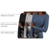 Zeagoo Women Long Sleeve Shirts Ribbed Slim Fit Tops Crewneck Basic Tee(Black+grey+dark Blue)