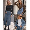 Zeagoo Women Long Sleeve Shirts Ribbed Slim Fit Tops Crewneck Basic Tee(Black+white+brown)