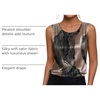 Zeagoo Womens Satin Tank Top Pleated Sleeveless Blouse Dressy Casual Tops(Cx278)