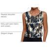 Zeagoo Womens Satin Tank Top Pleated Sleeveless Blouse Dressy Casual Tops(Zr220)