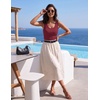 Zeagoo Womens Tank Tops V Neck Ribbed Knit Slim Fit Basic Sleeveless Tops(Wine Red)