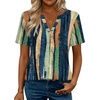 Zeagoo Womens Tops Short Sleeve V Neck Tee Shirts Cute Dressy Casual(Multicolor-cx289)