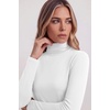 Zeagoo Women’s Turtleneck Long Sleeve Tops Lightweight Base Layer T-Shirts(A-white)