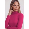 Zeagoo Women’s Turtleneck Long Sleeve Tops Lightweight Base Layer T-Shirts(Hot Pink)