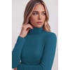 Zeagoo Women’s Turtleneck Long Sleeve Tops Lightweight Base Layer T-Shirts(Peacock Blue)