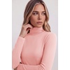 Zeagoo Women’s Turtleneck Long Sleeve Tops Lightweight Base Layer T-Shirts(Pink)