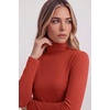 Zeagoo Women’s Turtleneck Long Sleeve Tops Lightweight Base Layer T-Shirts(Red)