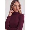 Zeagoo Women’s Turtleneck Long Sleeve Tops Lightweight Base Layer T-Shirts(Wine Red)