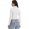 Zeagoo Women’s Turtleneck Long Sleeve Tops Lightweight Base Layer T-Shirts(Z-black/Black/White)