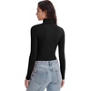 Zeagoo Women’s Turtleneck Long Sleeve Tops Lightweight Base Layer T-Shirts(Z-black/Dark Blue/Wine Red)