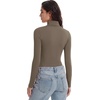 Zeagoo Women’s Turtleneck Long Sleeve Tops Lightweight Base Layer T-Shirts(Z-black/Pink/Taupe)