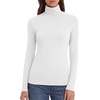 Zeagoo Women’s Turtleneck Long Sleeve Tops Lightweight Base Layer T-Shirts(Z-black/White/Dray)