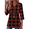 Zeagoo 3/4 Length Sleeve Womens Tops 2026 Blouses for Women Dressy Casual Fashion Clothing V Neck T-Shirts Summer Outfits(Gz188)