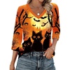Orange Pumpkin & Black Cat