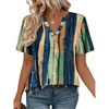 Zeagoo Womens Tops Short Sleeve V Neck Tee Shirts Cute Dressy Casual(Multicolor-cx289)