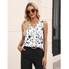 Zeagoo Women’s Silk Satin Tank Tops V Neck Camisoles Sleeveless Blouses(P-sf291)