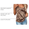 Zeagoo Women’s Silk Satin Tank Tops V Neck Sleeveless Camisole Basic Blouse(Leopard)