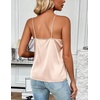 Zeagoo Women’s Silk Satin Tank Tops V Neck Sleeveless Camisole Basic Blouse(Light Champagne)