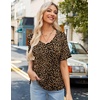 Zeagoo Womens Summer Tops Short Sleeve Work Casual Shirts Trendy V Neck Tee(An136)