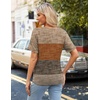 Zeagoo Womens Summer Tops Short Sleeve Work Casual Shirts Trendy V Neck Tee(Jh398)