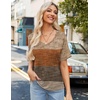 Zeagoo Womens Summer Tops Short Sleeve Work Casual Shirts Trendy V Neck Tee(Jh398)