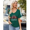 Zeagoo Womens Summer Tops Short Sleeve Work Casual Shirts Trendy V Neck Tee(Sd484)